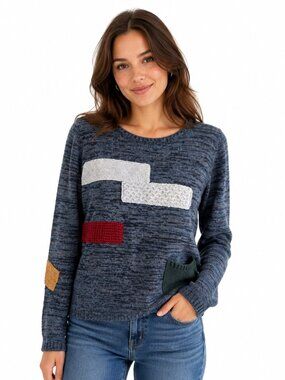 Lisa Todd Cotton Cashmere Knit Pullover Sweater